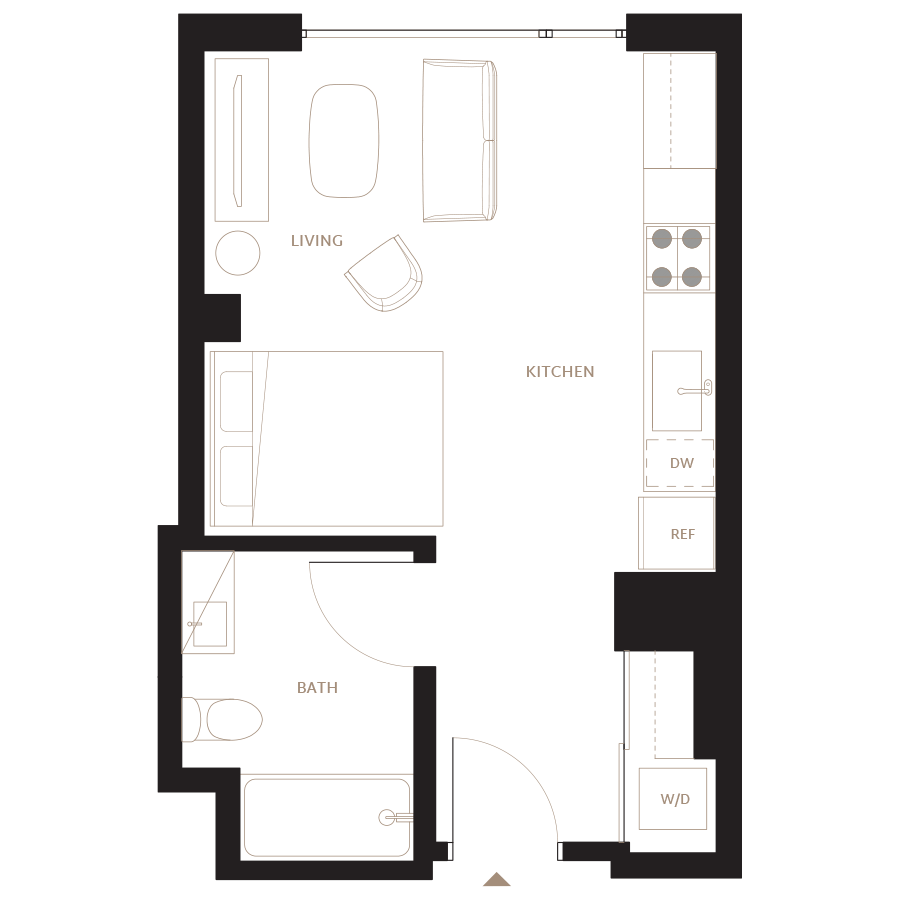 Floor Plan Image of Apartment Apt 0614